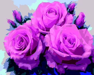 Картина за номерами Рожеві троянди 40х50 см ART Line ZB.64146 фото