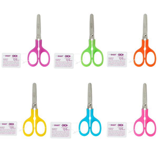 Ножиці дитячі 120 мм Neon асорті кольорів SMART Line ZB.5006 фото