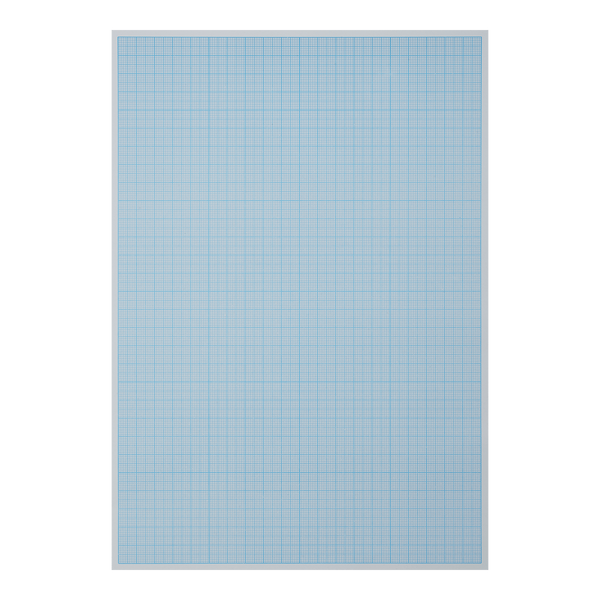 Папір міліметровий А4 80г/м2 блакитний 10 аркушів KIDS Line ZB.1930 фото