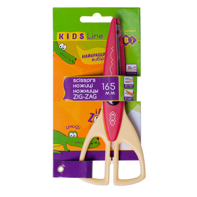 Ножиці дитячі Зіг-Заг 165 мм рожеві KIDS Line ZB.5020-10 фото