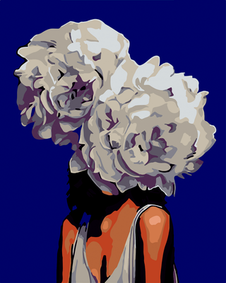Картина за номерами Квіти у волоссі 40х50 см ART Line ZB.64225 фото