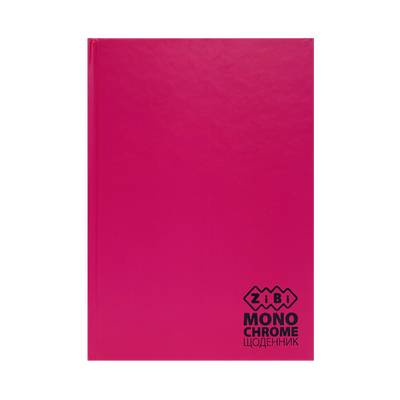 Щоденник шкільний Monochrome B5 40 аркушів тверда обкладинка рожевий KIDS Line ZB.13760-10 фото