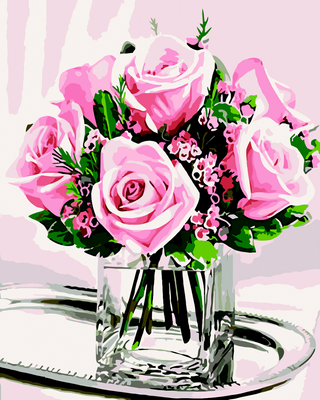 Картина за номерами Зефірні троянди 40х50 см ART Line ZB.64133 фото