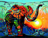 Картина за номерами Індійський слон 40х50 см ART Line ZB.64250 фото