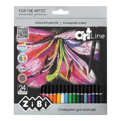 Карандаши цветные ART Line 24 цвета ZB.2434 фото