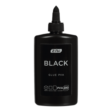 Клей ПВА Zibi Black 200 мл ковпачок-дозатор (ZB.6109) ZB.6109 фото