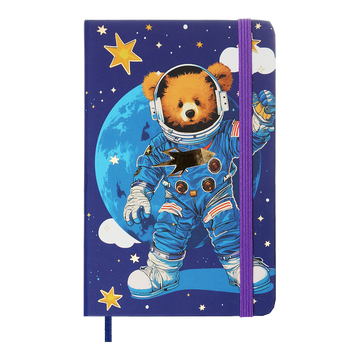 Книжка записна на гумці ZiBi BEAR А6 80 аркушів у клітинку тверда обкладинка ZB.116103 фото