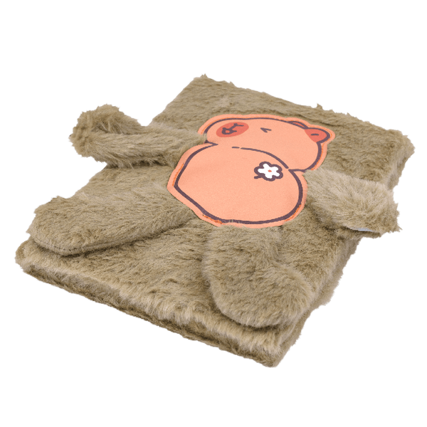 Блокнот плюшевий Capybara Zibi №1, A5, 80 аркушів, клітинка ZB.700031 фото