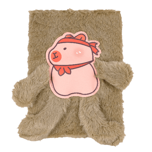 Блокнот плюшевий Capybara Zibi №1, A5, 80 аркушів, клітинка ZB.700031 фото