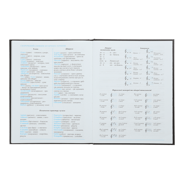 Щоденник для музичної школи А5 48 аркушів інтегральна обкладинка для хлопчиків ZB.13888 фото