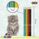 Олівці кольорові SMART Line Dogs and cats 6 кольорів ZB.2426 фото 2