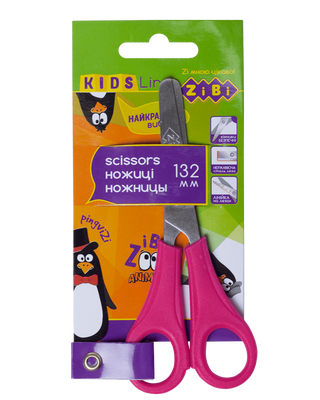 Детские ножницы с линейкой 132 мм розовые KIDS Line ZB.5001-10 фото