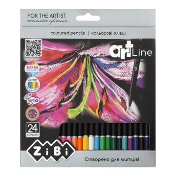 Олівці кольорові ART Line 24 кольори ZB.2434 фото