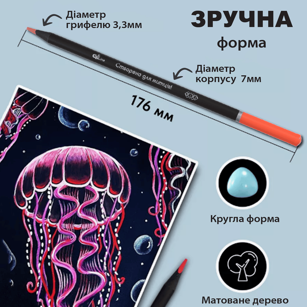 Олівці кольорові ART Line 24 кольори ZB.2434 фото