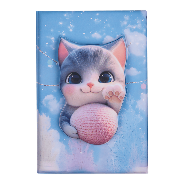 Блокнот Kitty Zibi 3D А5 80 аркушів у клітинку Soft PU обкладинка асорті (ZB.700008) ZB.700008 фото