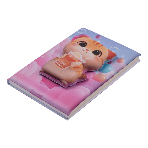 Блокнот Kitty Zibi 3D А5 80 аркушів у клітинку Soft PU обкладинка асорті (ZB.700008) ZB.700008 фото