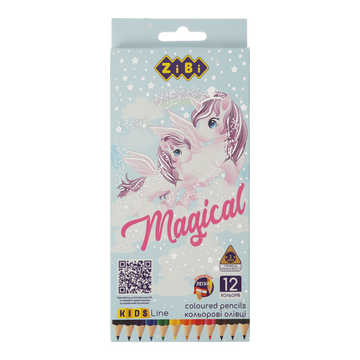 Карандаши цветные KIDS Line Magic 12 цветов ZB.2448 фото