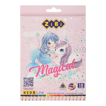 Олівці кольорові KIDS Line Magic 18 кольорів ZB.2449 фото