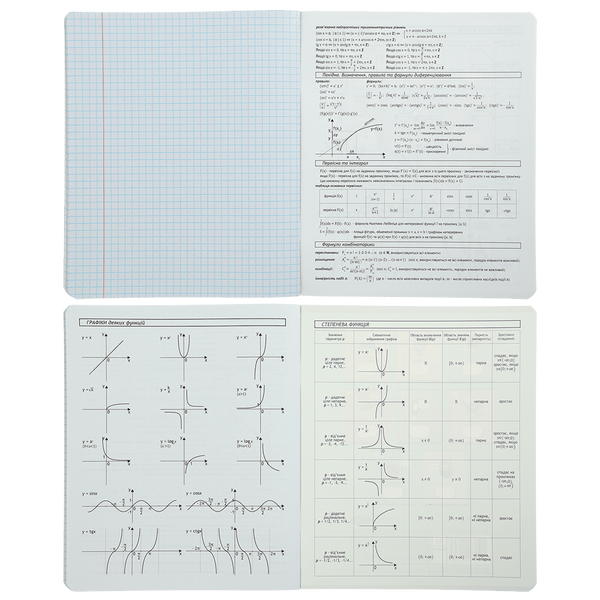 Зошит предметний з алгебри ZiBi Gradient 48 аркушів в клітинку ZB.1702-02 фото