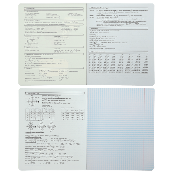 Зошит предметний з алгебри ZiBi Gradient 48 аркушів в клітинку ZB.1702-02 фото