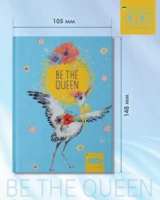 TKページ Купити Блокнот в клітинку A6 Be The Queen 64 аркуши бірюзовий ZB