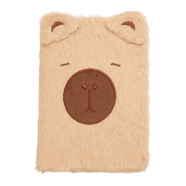Блокнот плюшевий Capybara Zibi А5 80 аркушів у клітинку штучне хутро асорті (ZB.700015) ZB.700015 фото