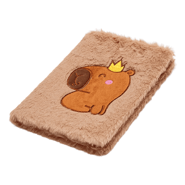 Блокнот плюшевий Capybara Zibi А5 80 аркушів у клітинку штучне хутро асорті (ZB.700017) ZB.700017 фото