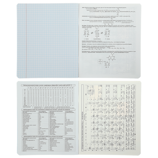 Зошит предметний з хімії ZiBi Gradient 48 аркушів в клітинку ZB.1702-06 фото