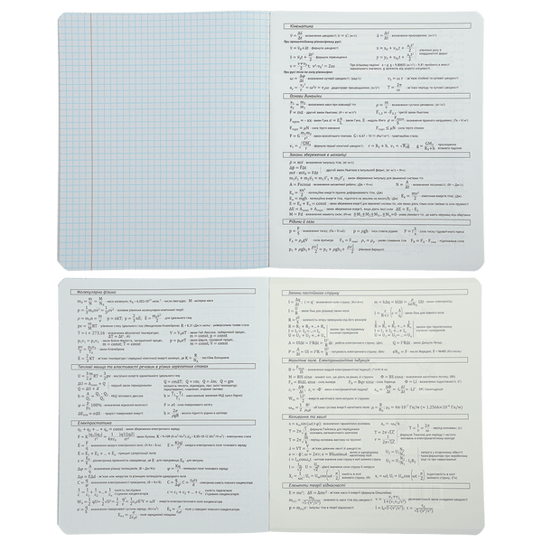 Зошит предметний з фізики ZiBi Gradient 48 аркушів в клітинку ZB.1702-15 фото