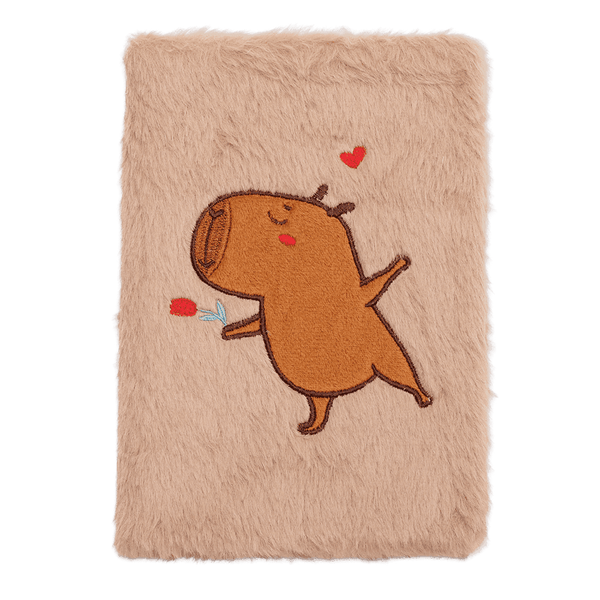 Блокнот плюшевый Capybara Zibi А5 80 листов в клетку искусственный мех ассорти (ZB.700022) ZB.700022 фото