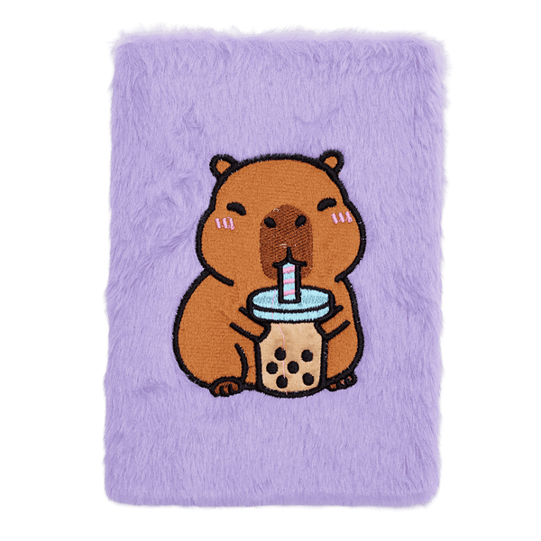 Блокнот плюшевый Capybara Zibi А5 80 листов в клетку искусственный мех ассорти (ZB.700022) ZB.700022 фото