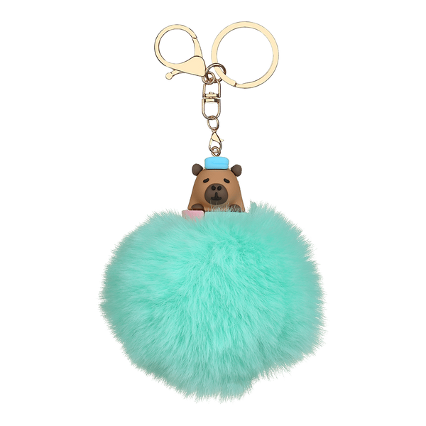 Брелок ZiBi PomPom Capybara, хутро асорті дизайни ZB.706702 фото