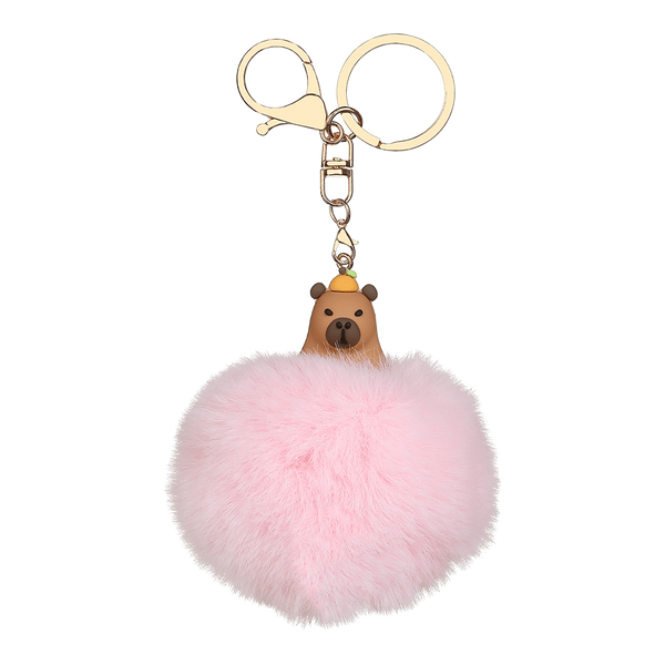 Брелок ZiBi PomPom Capybara, хутро асорті дизайни ZB.706702 фото