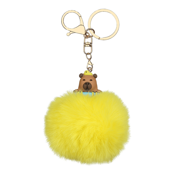 Брелок ZiBi PomPom Capybara, хутро асорті дизайни ZB.706702 фото