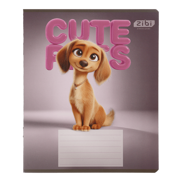 Зошит шкільний, 12 аркушів, лінія, Zibi Cats&Dogs (ZB25.1753L) ZB25.1753L фото