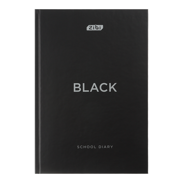 Щоденник шкільний В5, 40 аркушів, тверда обкладинка, чорний, Zibi Black (ZB.13760-01) ZB.13760-01 фото