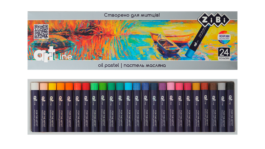 Пастель масляна художня ART Line 24 кольори ZB.2492 фото