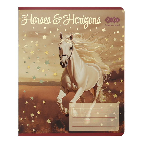 Зошит учнівський шкільний ZiBi Horses 24 аркуші в лінію ZB25.1770L фото