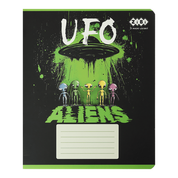 Зошит учнівський шкільний ZiBi UFO 24 аркуші в лінію ZB25.1771L фото