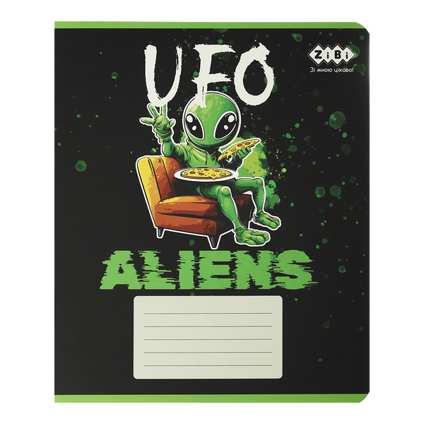 Зошит учнівський шкільний ZiBi UFO 24 аркуші в лінію ZB25.1771L фото