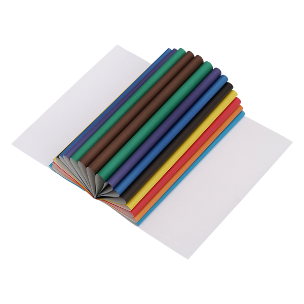 Папір кольоровий А4, 18 аркушів, 9 кольорів, 45 г/м2, Zibi Black (ZB.1900-01) ZB.1900-01 фото
