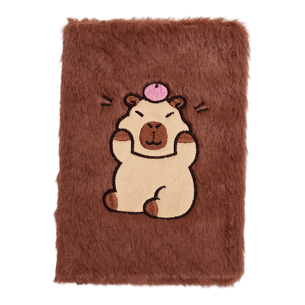 Блокнот плюшевий Capybara Zibi №2, A5, 80 аркушів, клітинка ZB.700016 фото